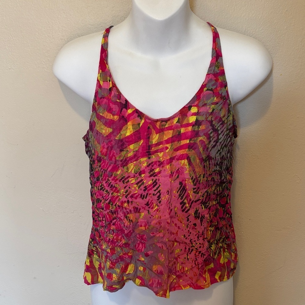 Hang Ten Vibrant Pink and Yellow Camisole